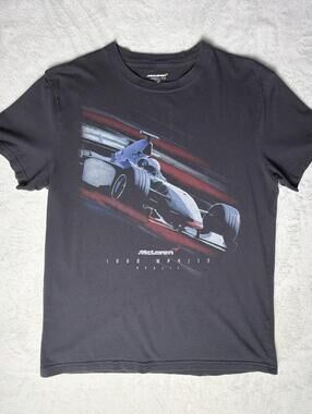 Hollister McLaren 1998 Brazil MP4/13 Formula 1 Graphic T-Shirt Relaxed Fit Small